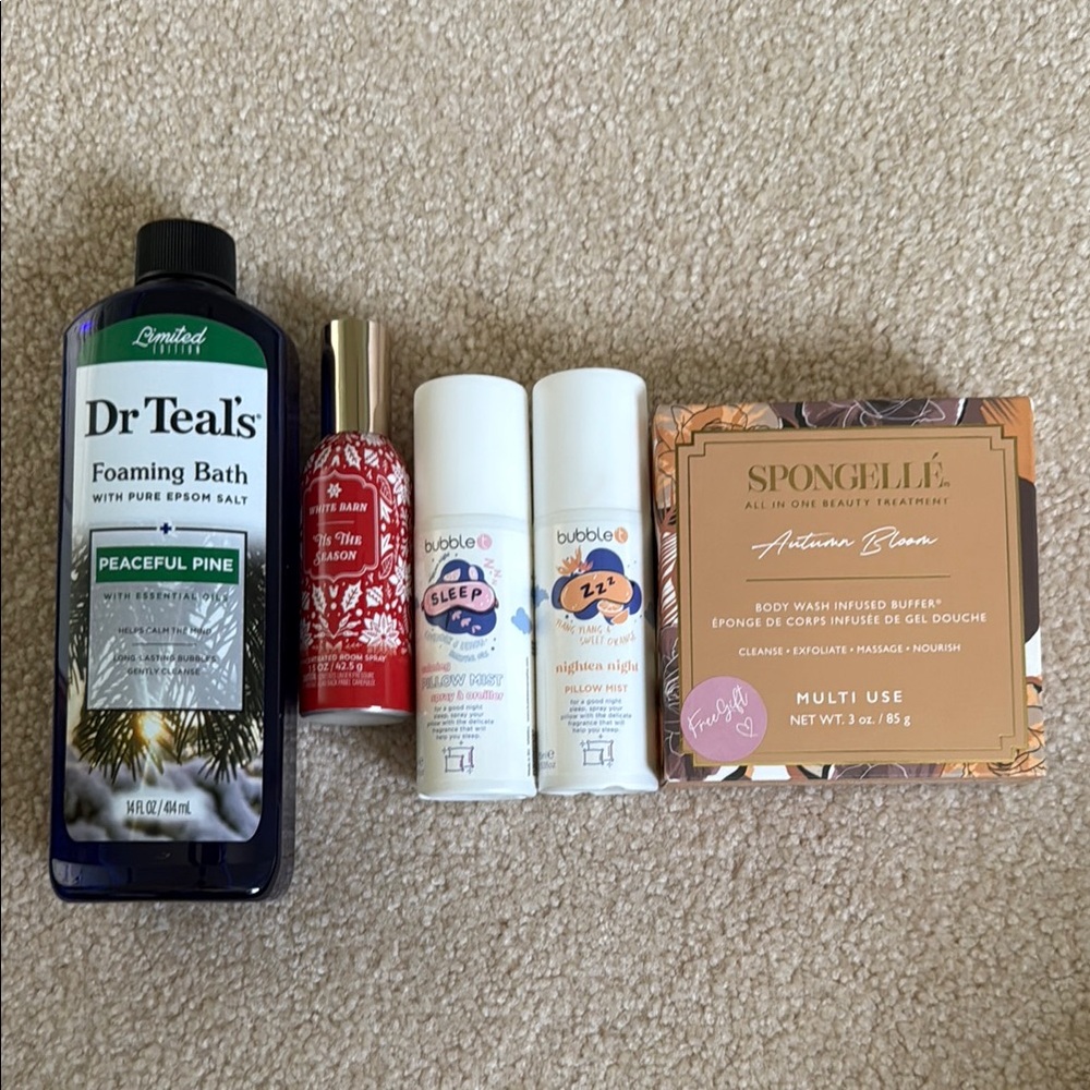 Dr Teal's Foaming Bath and Spongellé Body Wash Set NEW 2/$20